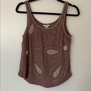 Bar III Beaded Tank Top